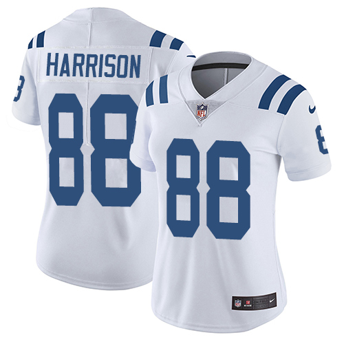 Indianapolis Colts 88 Limited Marvin Harrison White Nike NFL Road Women Vapor Untouchable jerseys